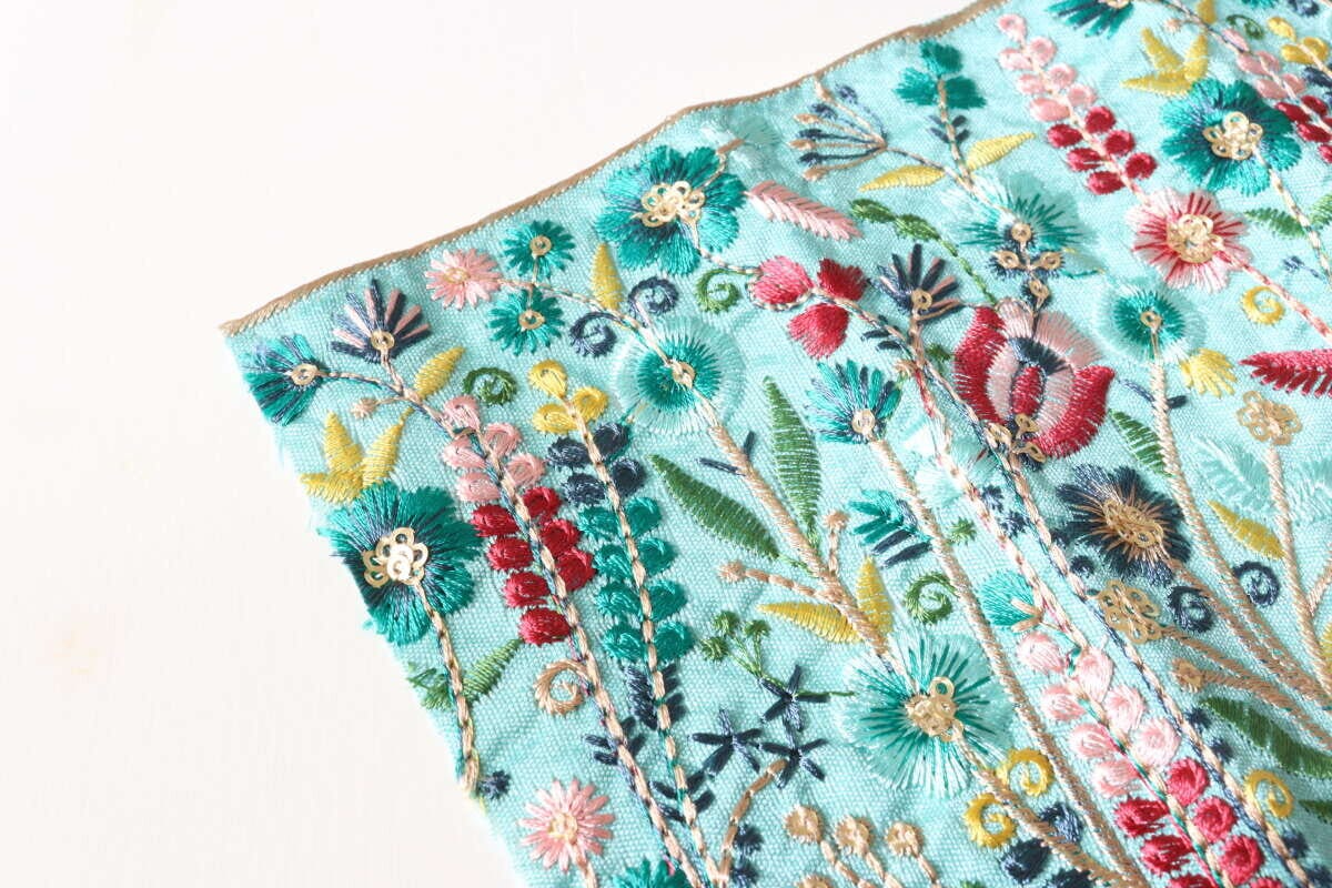 ダイソーの話題のインド刺繍リボン