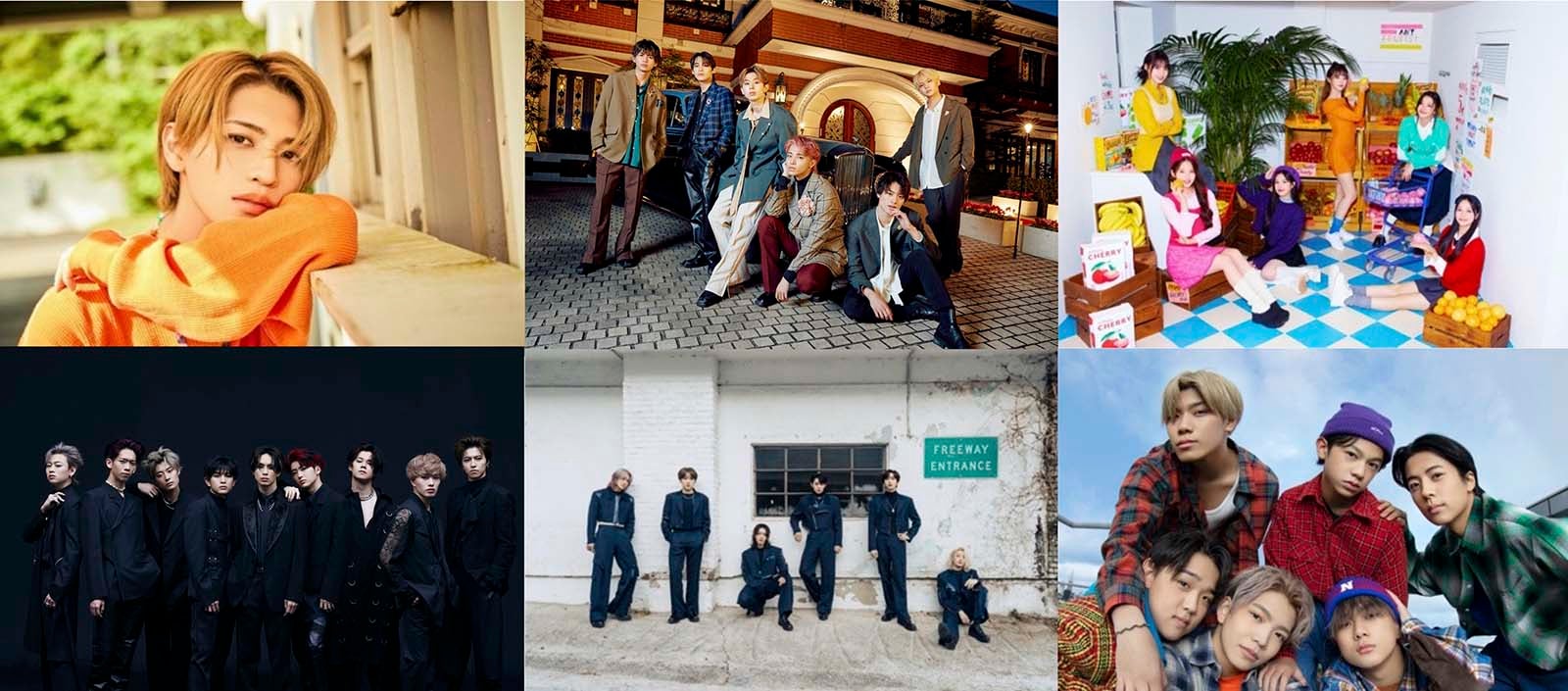 （左から時計回り）岩橋玄樹、ONE N‘ ONLY、Weeekly、LIL LEAGUE from EXILE TRIBE、OnlyOneOf、超特急 （C）提供写真