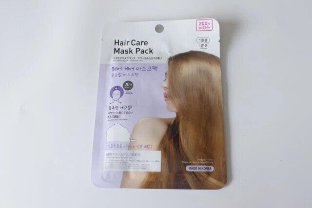 ダイソーのヘアケアマスクパックのパッケージ