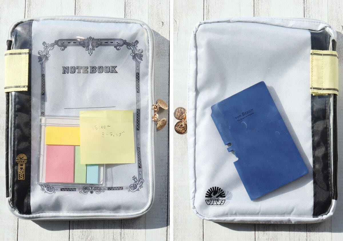 両面クリアポケット ツバメノートポーチ付録両面クリアポケット