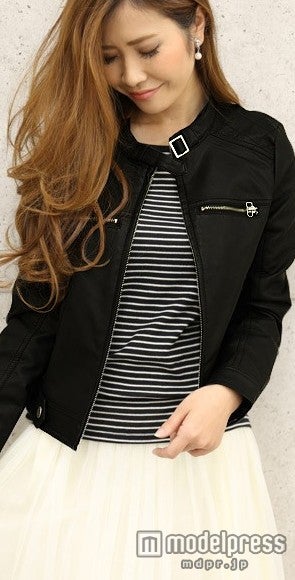 シングル黒ライダースジャケット「JEWELJAPAN」5,290円（税込）