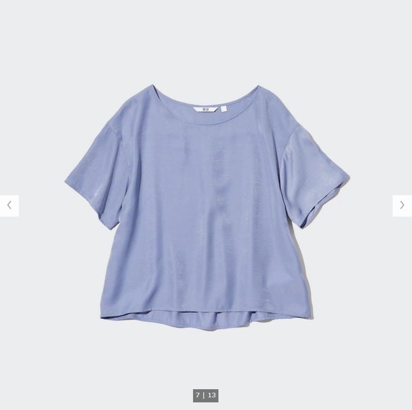 ユニクロ　uniqlo　レディース　アイテム　おすすめ　オススメ　トレンド　人気　コスパ　使える　おしゃれ　お洒落　オシャレ　2022　体型カバー　痩せ見え　細見え　トップス　ブラウス　Tシャツ