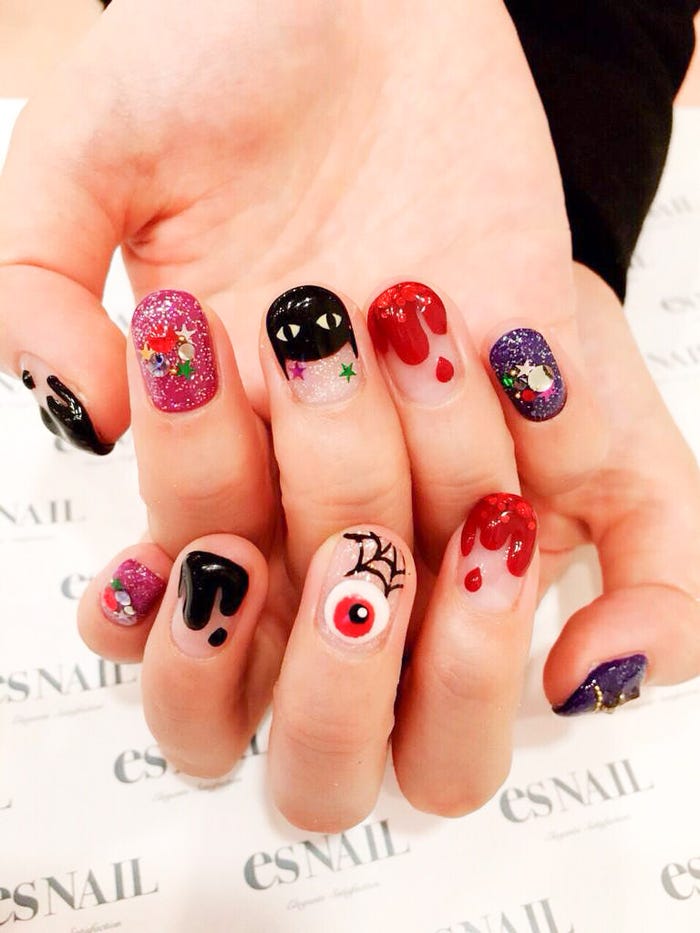 ハロウィン感満載のデザイン/画像提供:esNAIL