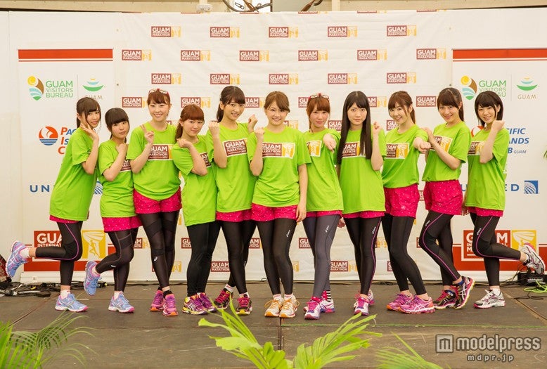 AKB48マラソン部のグアム選抜メンバー／（C）グアムインターナショナルマラソン