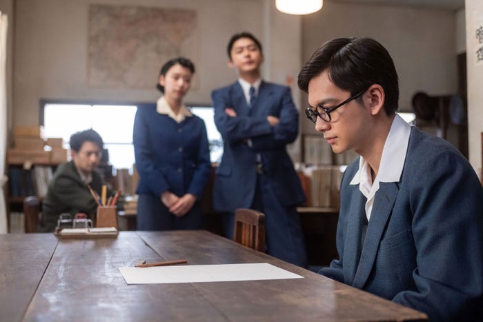 津田健次郎、鳴海唯、倉悠貴、北村匠海「あんぱん」第83話(C)NHK