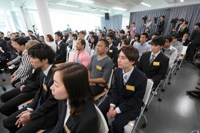 入学式の様子(提供写真)