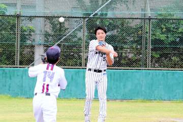阪神OB3人が能登半島地震で被災した小学生に野球教室 西田直斗氏「前向きに明るく大好きな野球を続けてくれたら」