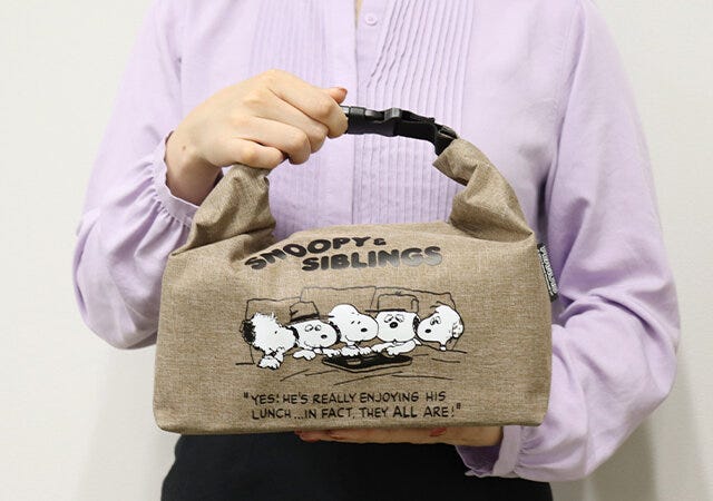 付録　ムック　スヌーピー　保冷バッグ　ロールトップ　サイズ調節