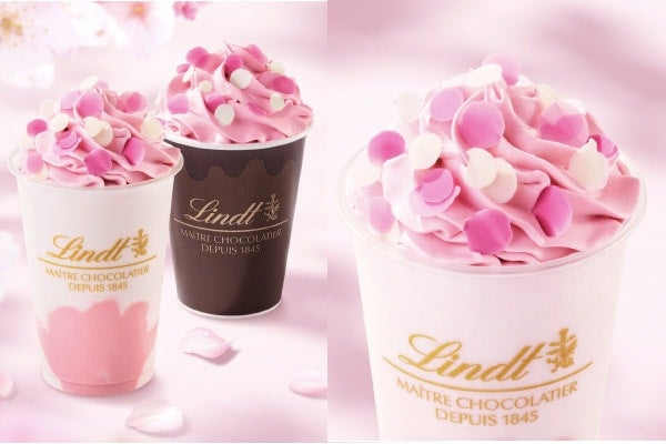 リンツ ショコラ ブティック＆カフェから季節限定ドリンク「SAKURAショコラドリンク」発売