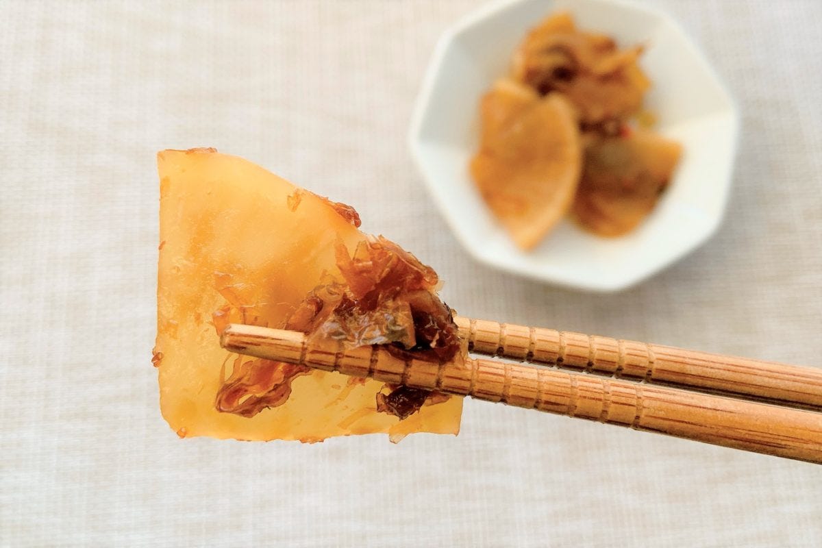 やみつき大根とおにぎり