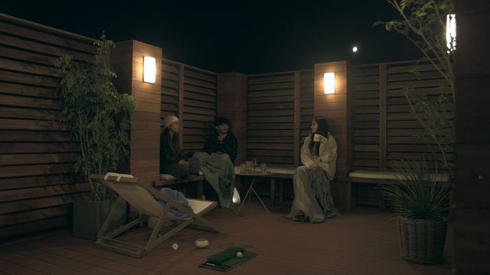 莉咲子、健司、春花「TERRACE HOUSE TOKYO 2019-2020」6th WEEK(C)フジテレビ/イースト・エンタテインメント