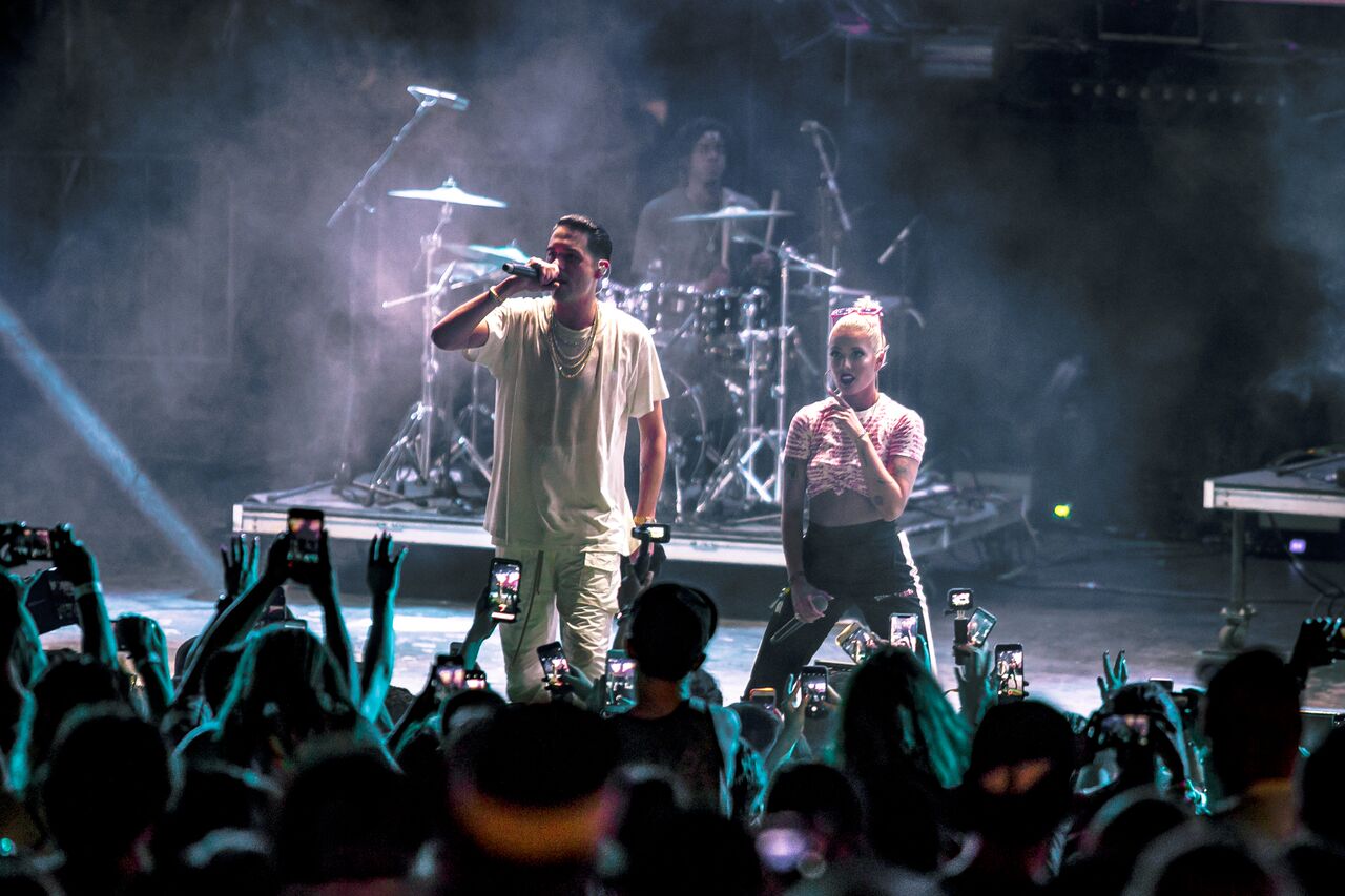 LIVE STAGEに人気ラッパーのG-EazyとゲストのHALSEYが登場（提供画像）