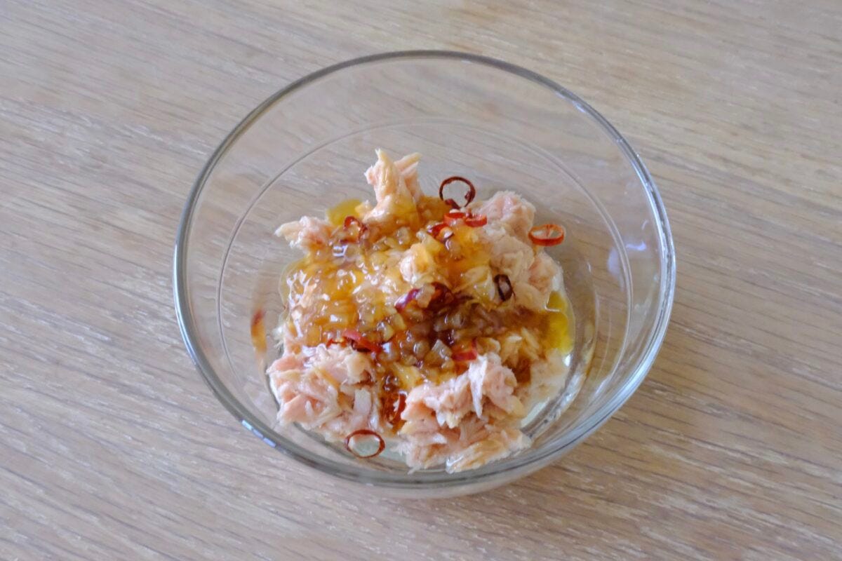 ツナの和風ペペロンチーノ