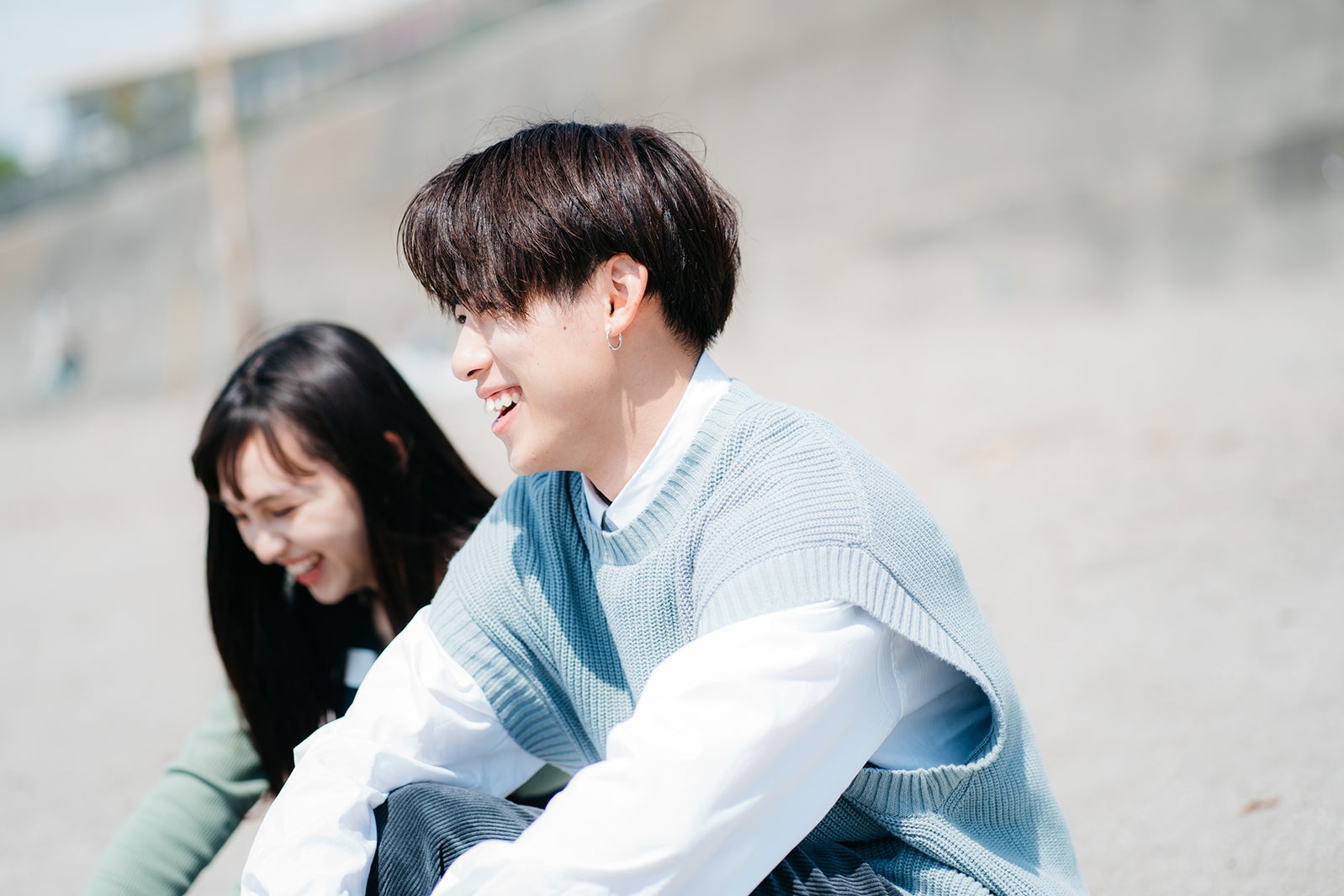 長谷川美月、りゅうと「恋とオオカミには騙されない」第12話より（C）AbemaTV, Inc.