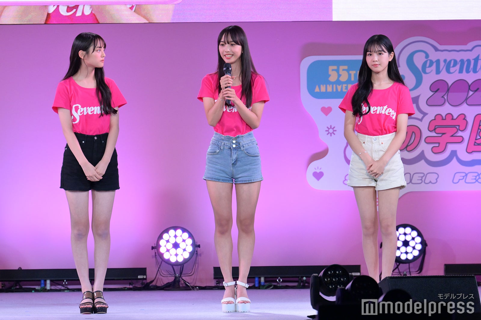 （左から）竹下優名、松本麗世、宮迫翠月（C）モデルプレス