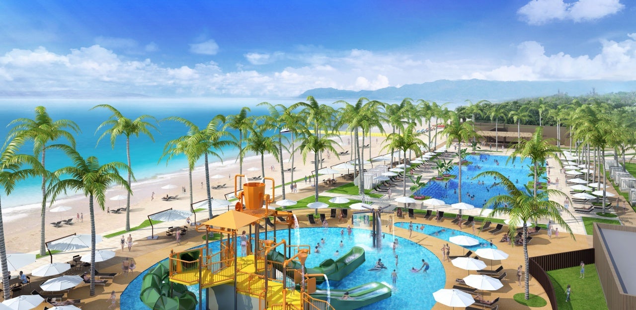 沖縄石垣島最大級のプールエリア誕生、石垣ブルーの絶景を望むカバナやBARを完備