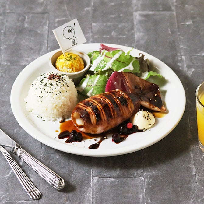 ロマンティックいか焼き フードプレート ¥1,560(税抜き)(提供写真)