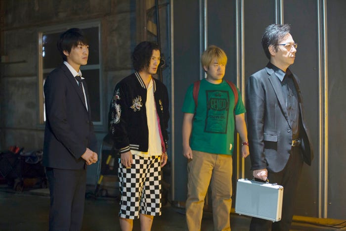 大東駿介、淵上泰史、森田甘路、板尾創路/「フリンジマン ~愛人の作り方教えます~」最終話より(画像提供:テレビ東京)