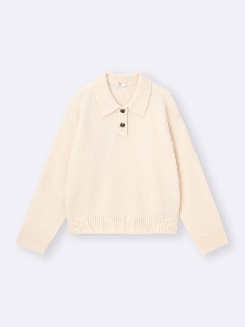GUのパフニットポロシャツ