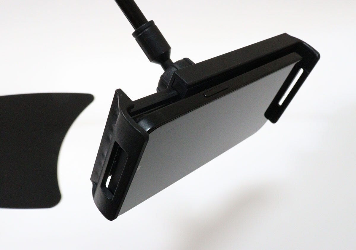 スチール製タブレットスタンド(固定スタンドタイプ) スマホ取り付け スチール製タブレットスタンド(固定スタンドタイプ) スマホ取り付け