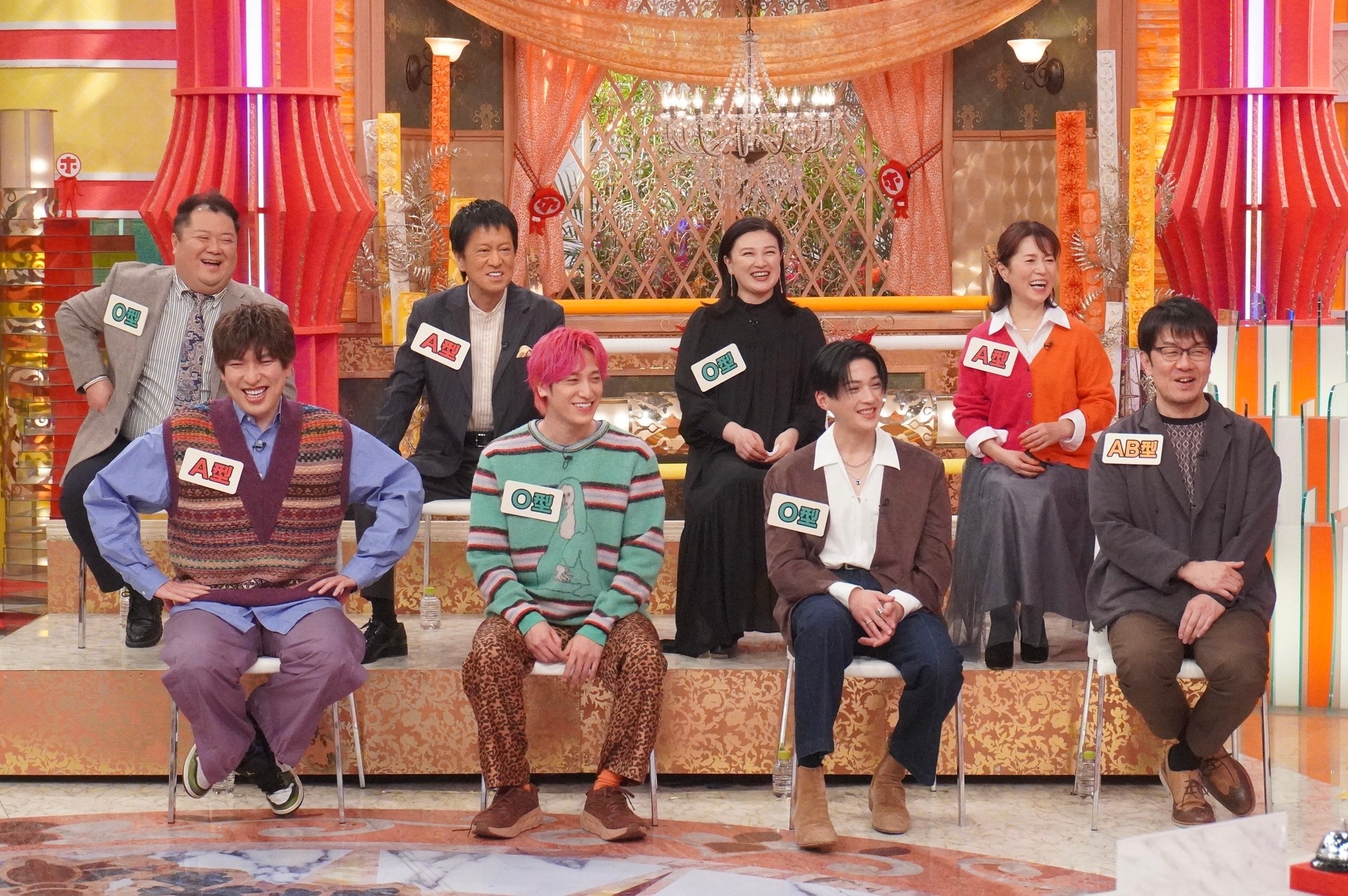 （後列左から）小杉竜一、吉田敬、島崎和歌子、磯野貴理子（前列左から）りんたろー。、兼近大樹、八木勇征、土田晃之（C）フジテレビ