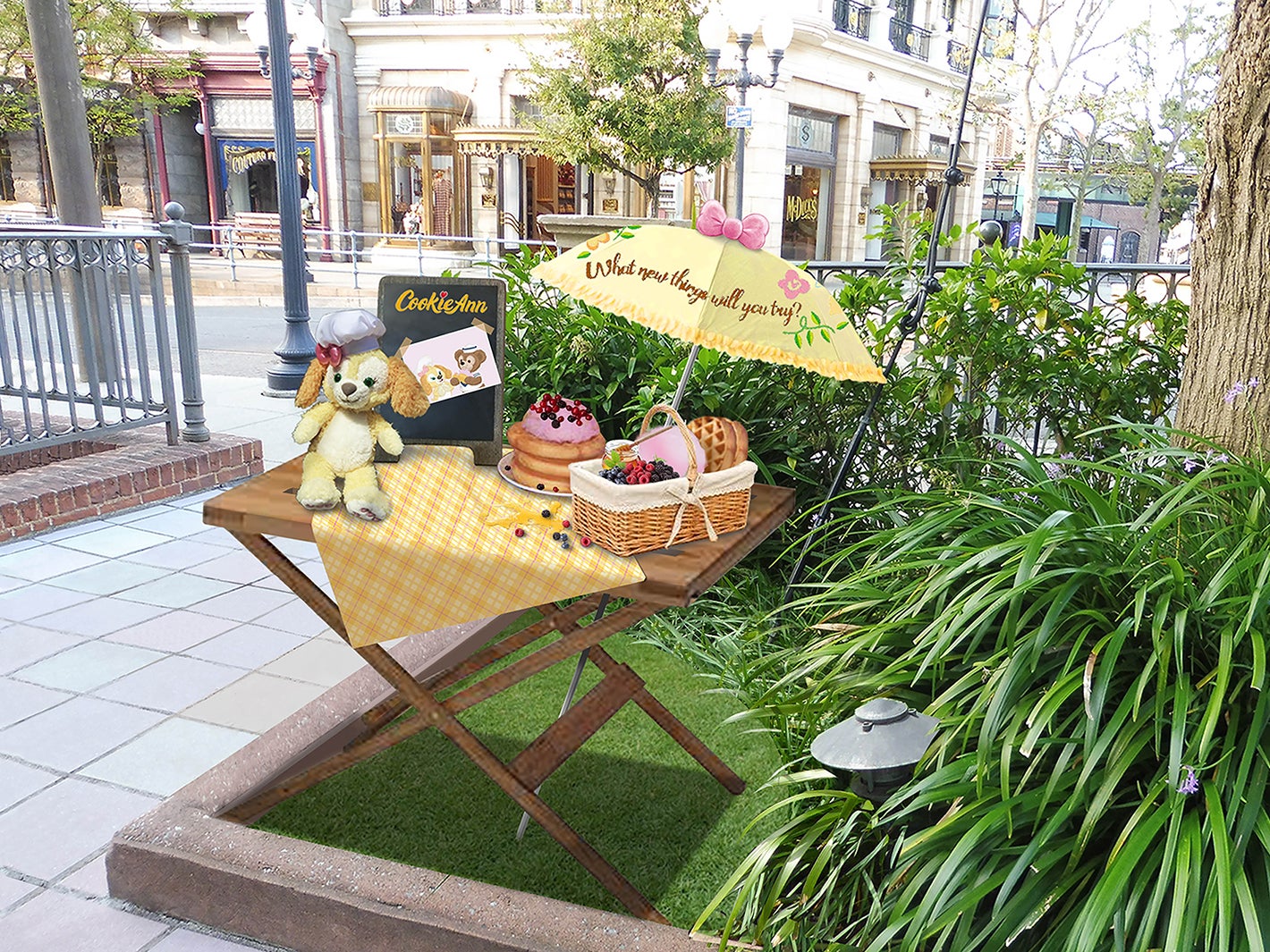 フォトポイントのイメージ（「ニューヨーク・デリ」横の小道）（C）Disney