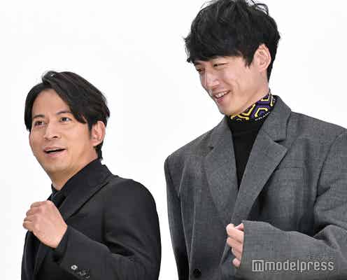 坂口健太郎、岡田准一と公開初日に食事もトラブル発生「ドキドキしながら」<ヘルドッグス>