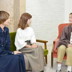 (左から)石川瑠利子、水野佐彩、石田一帆(C)モデルプレス