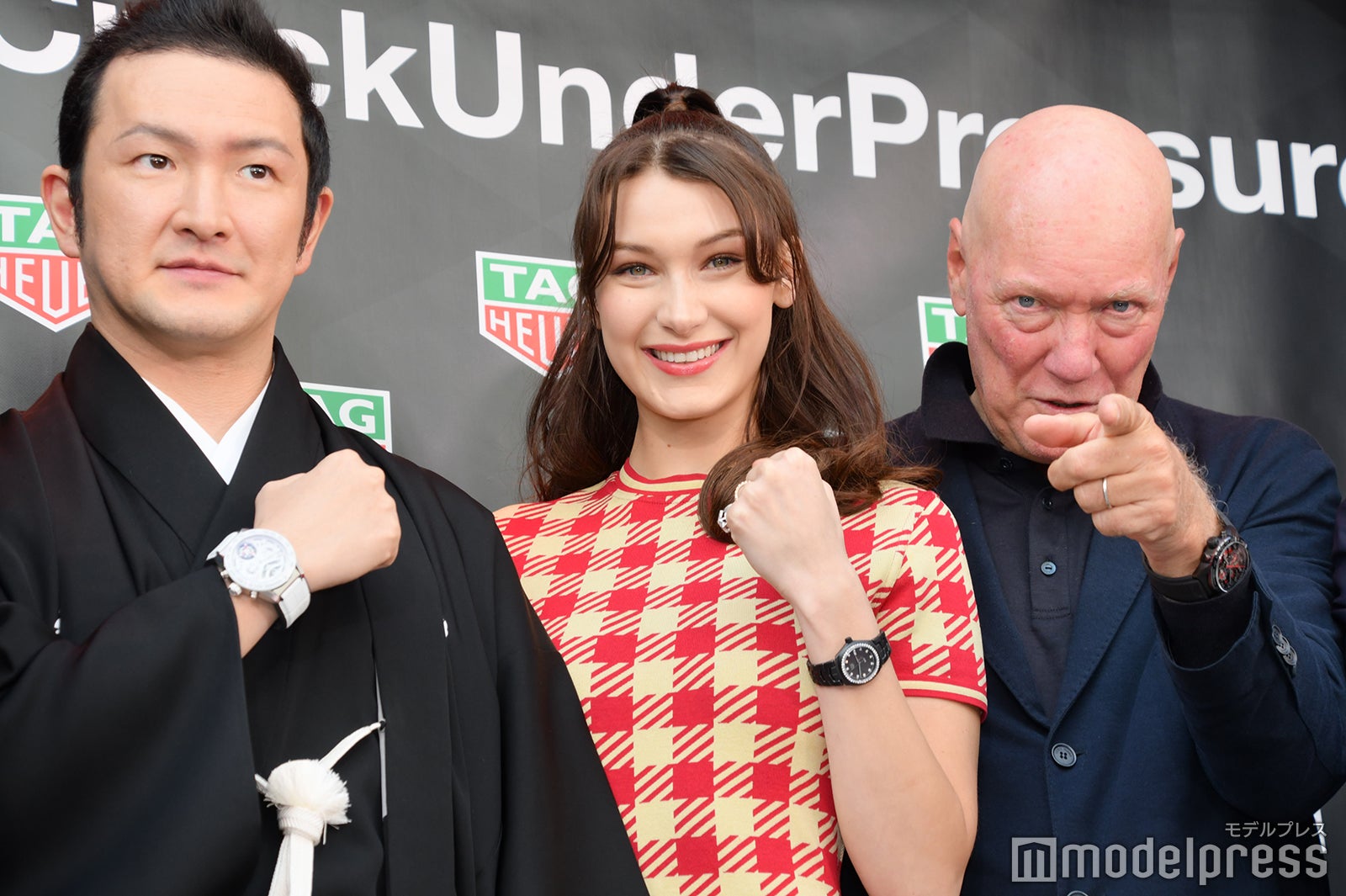 中村獅童、ベラ・ハディッド（C）モデルプレス