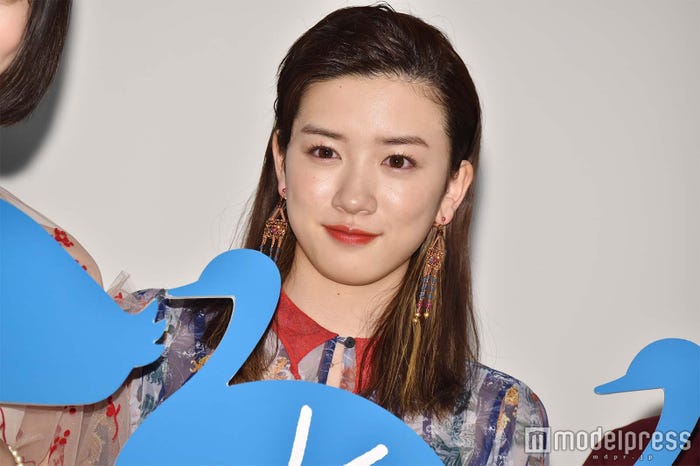 永野芽郁(茶髪、ロングヘア)/映画「PARKS パークス」完成披露試写会より:2017年4月撮影 (C)モデルプレス