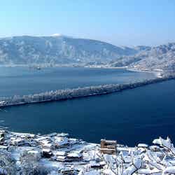 自然が生んだ絶景、日本三景「天橋立」の雪化粧／画像提供：京都府
