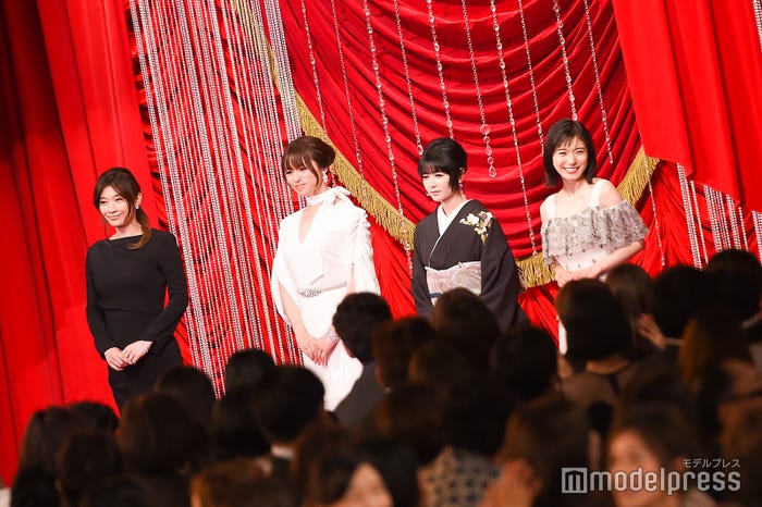 優秀助演女優賞を受賞した篠原涼子、深田恭子、真木よう子、松岡茉優 (C)モデルプレス
