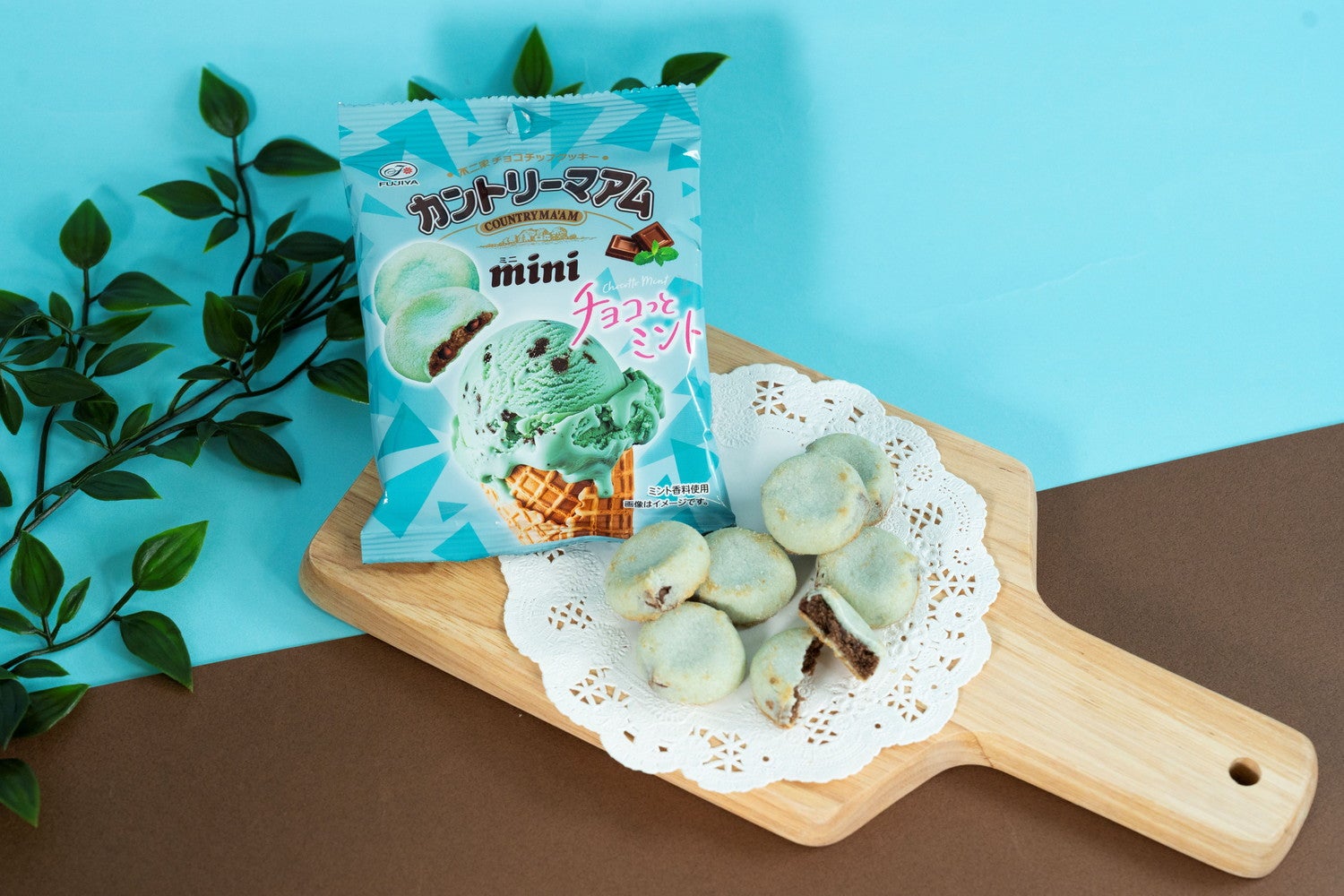 カントリーマアムミニ　チョコっとミント（税込156円）（提供写真）