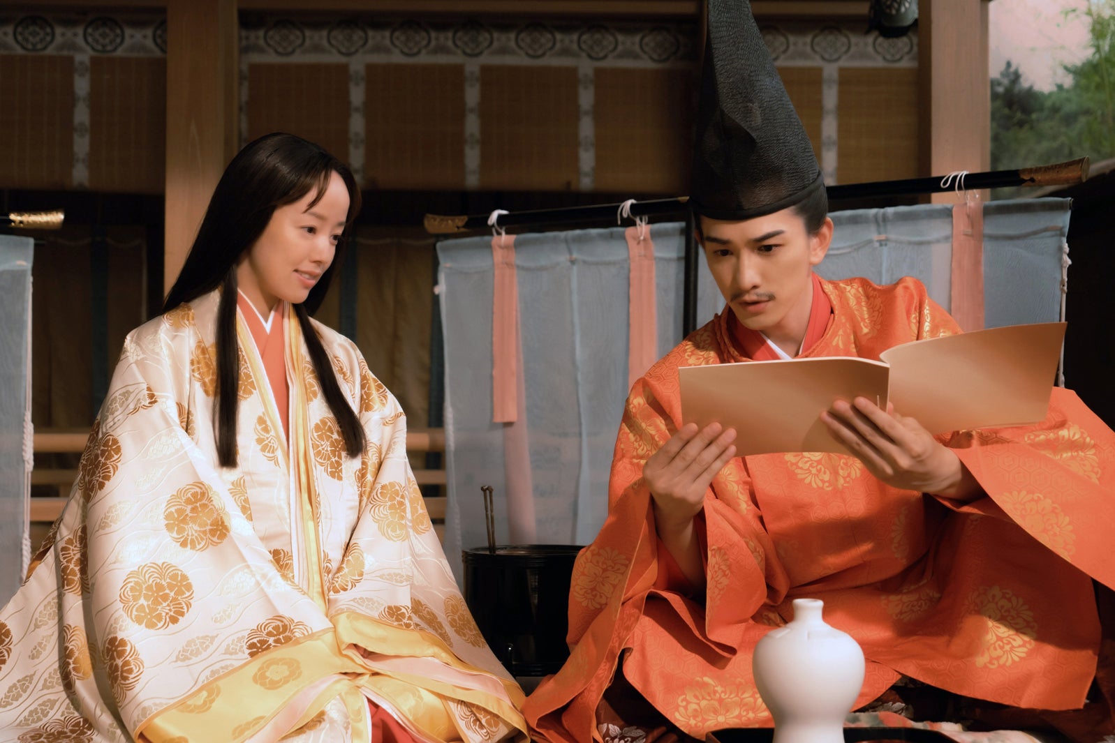 柳生みゆ、町田啓太「光る君へ」第34話（C）NHK