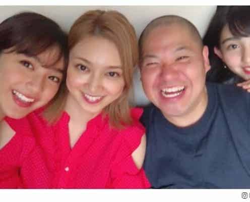 平愛梨、妹&姪集結で「美人家系」「美しすぎる」三瓶との仲良しショット公開