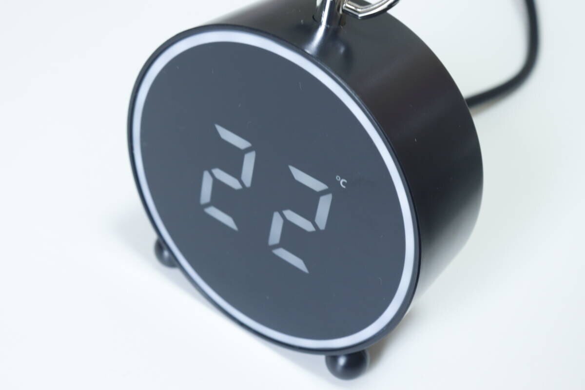 ダイソーのLEDデジタル時計の温度表示
