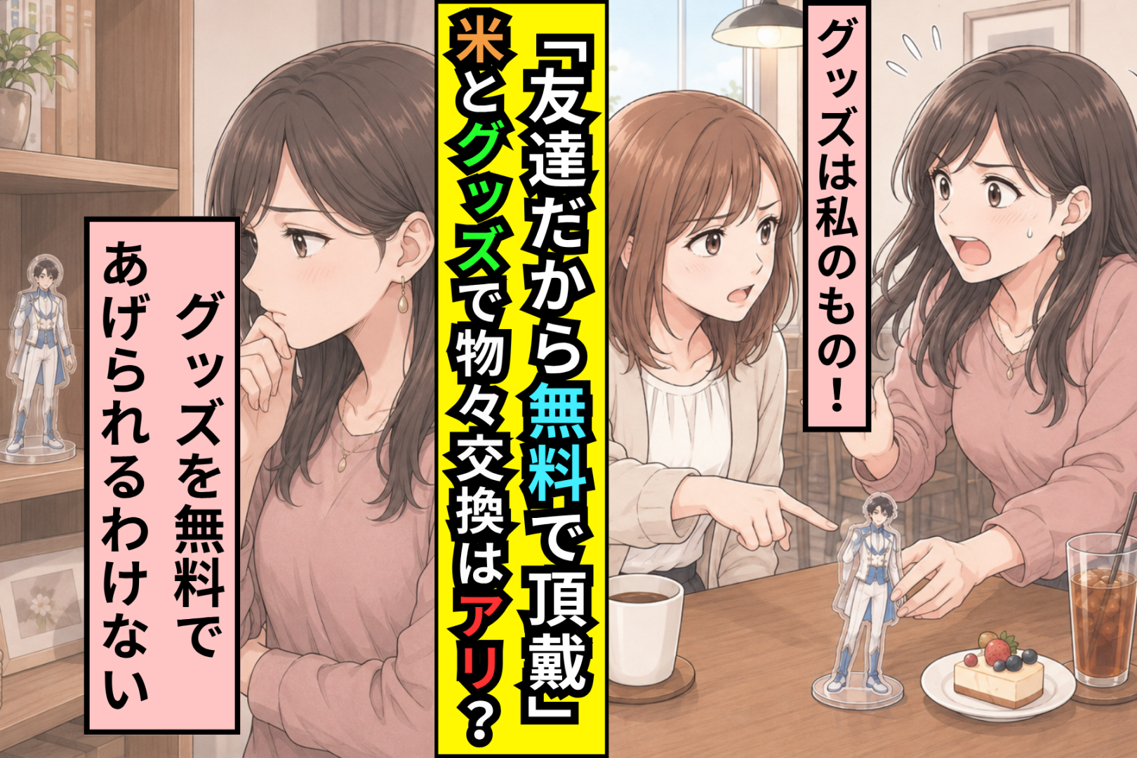 「友達だから無料で」と新米をねだった私が、限定グッズを指さされて返した言葉