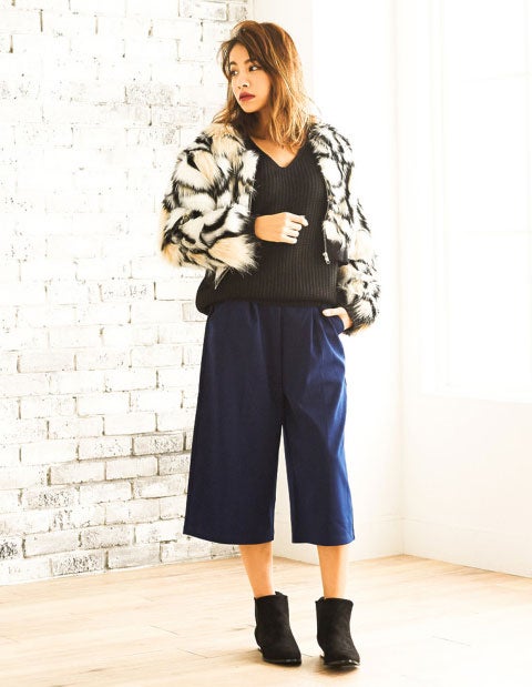 MIXフェイクファーブルゾン「Re:EDIT by GALSTAR」6,398円（税込）／画像提供：Re:EDIT by GALSTAR