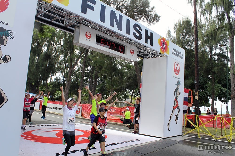 初のフルマラソンを見事完走した持田香織