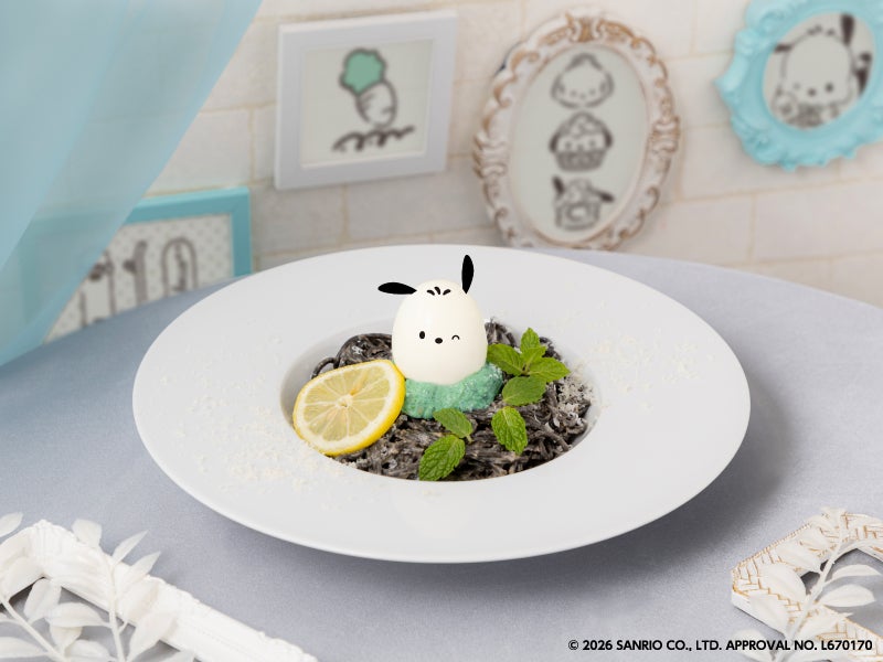 ポチャッコのきのこクリームパスタ 税込1,790円(C)2026 SANRIO CO., LTD. APPROVAL NO. L670170
