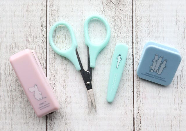 宝島社雑誌付録InRed2026年1・2月合併号のムーミンのミニミニ文具セット3