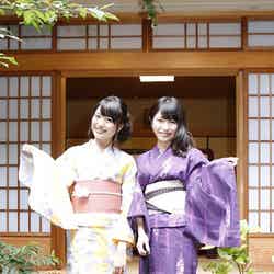 浴衣姿の2人が京都の街を案内