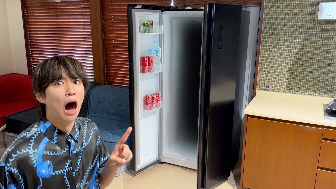 冷蔵庫を隠し扉に改造！？はじめしゃちょーが作った隠し部屋がすごすぎる