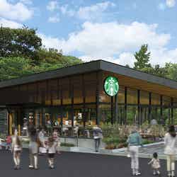 自然溢れるスタバ、大阪城公園内にオープン コーヒー片手にほっと一息/画像提供:スターバックス コーヒー ジャパン