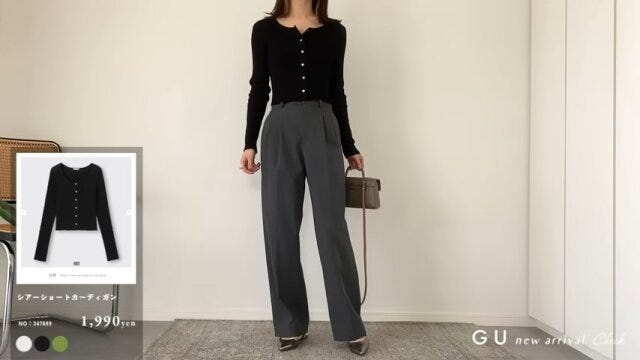 GU　新作　トップス