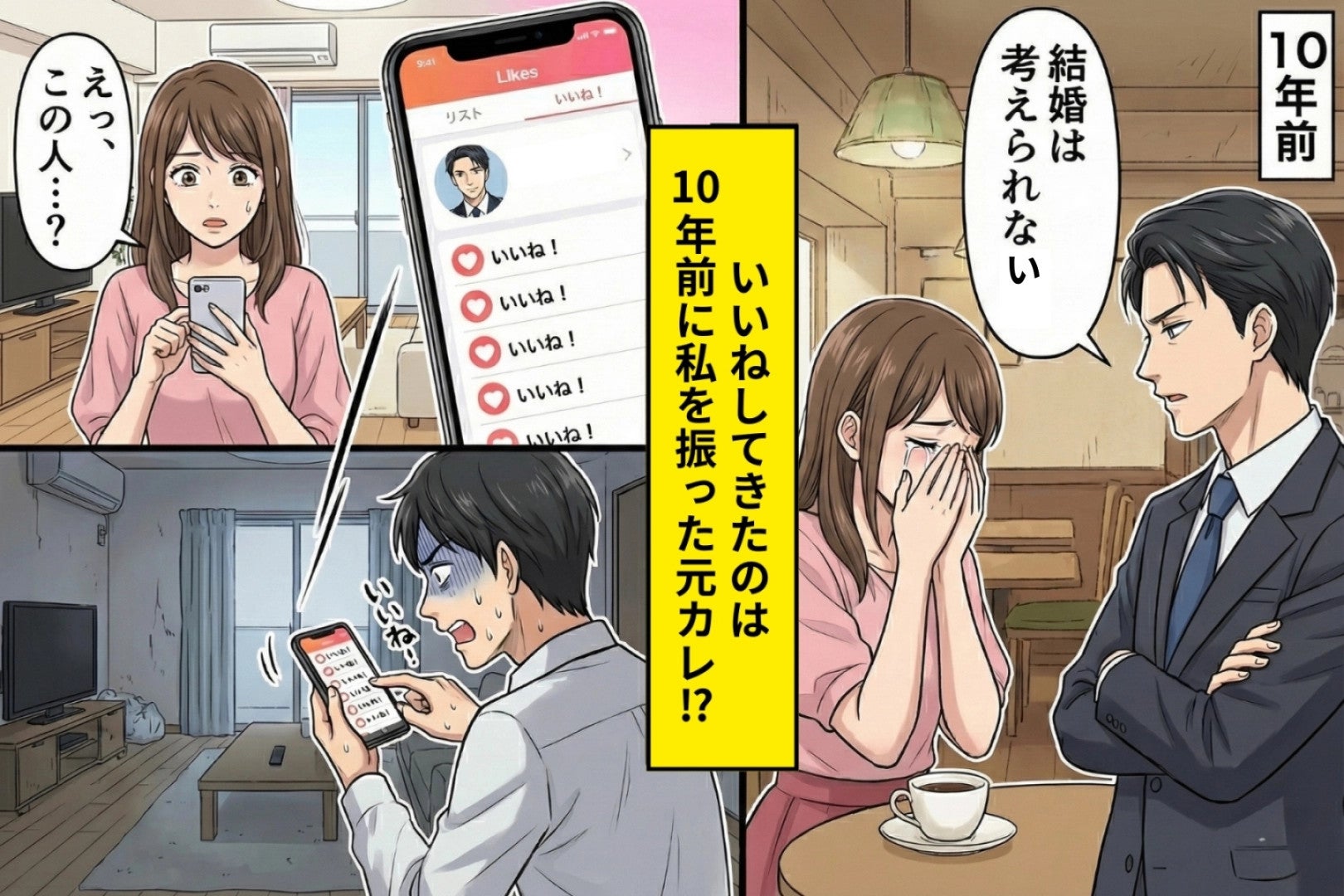 「結婚は考えられない」と振った元彼、10年後に婚活アプリで必死にいいねしてきた話