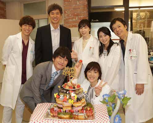 風間俊介バースデー、上野樹里ら新月9「監察医 朝顔」キャストがお祝い オリジナルケーキに仰天?