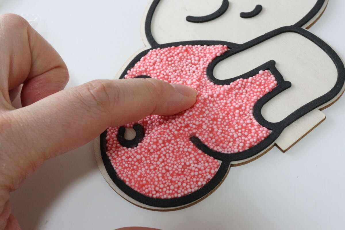 DIYぬりえジェル（カカオフレンズ、アピーチ）　使用例