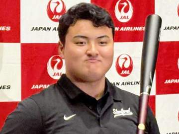 佐々木麟太郎内野手に背番号1を提示 ソフトバンクと面談 ぶ厚い資料に「大変驚きました。まさか自分自身のデータを準備していただいているとは」