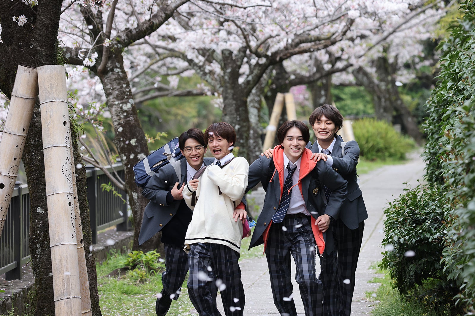 金指一世、藤井直樹、岩崎大昇、那須雄登（C）椎葉ナナ／集英社・NTV・J Storm